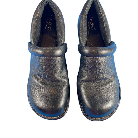 Mules/Clogs Slip-On Comfort Footwear Leather Womens Black Size 7 B.Ø.C. Brand - Picture 2 of 16